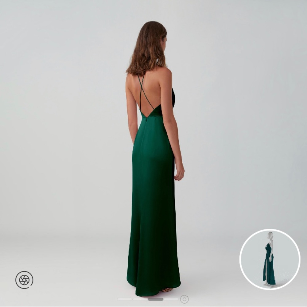 Draped Split Gown Fame and Partners Maxi dress NWT never worn - Picture 4 of 5